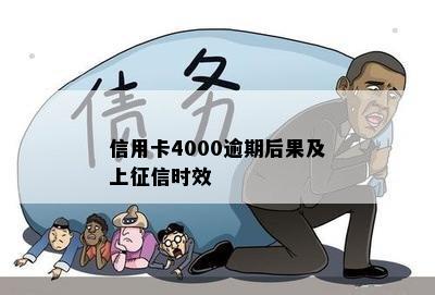 信用卡4000逾期后果及上征信时效