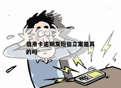 信用卡逾期发短信立案是真的吗