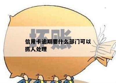 信用卡逾期要什么部门可以抓人处理