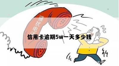 信用卡逾期5w一天多少钱