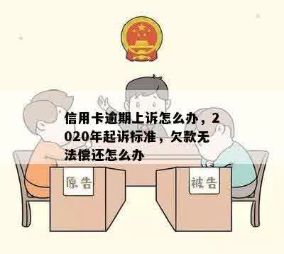 信用卡逾期上诉怎么办，2020年起诉标准，欠款无法偿还怎么办