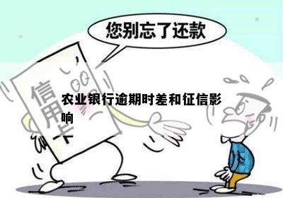 农业银行逾期时差和征信影响