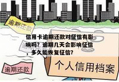 信用卡逾期还款对征信有影响吗？逾期几天会影响征信，多久能恢复征信？