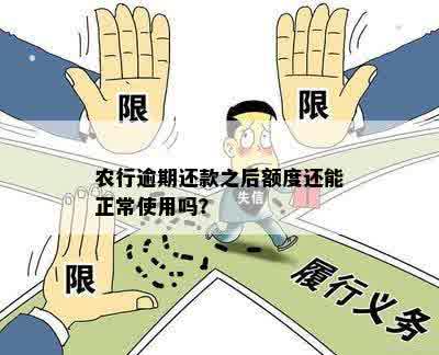 农行逾期还款之后额度还能正常使用吗？