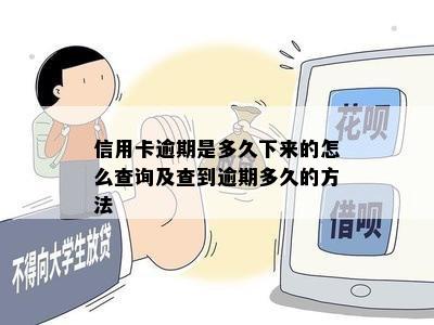 信用卡逾期是多久下来的怎么查询及查到逾期多久的方法