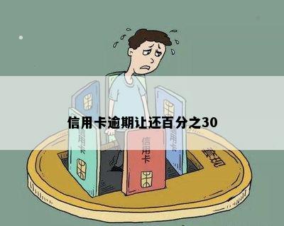 信用卡逾期让还百分之30