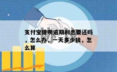 支付宝借呗逾期利息要还吗，怎么办，一天多少钱，怎么算