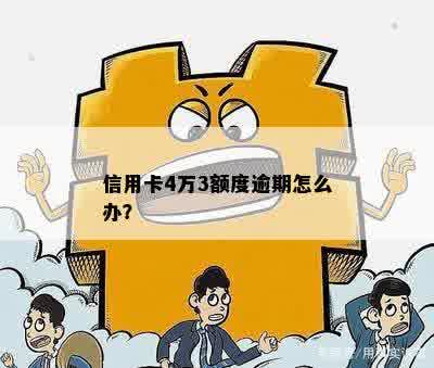 信用卡4万3额度逾期怎么办？