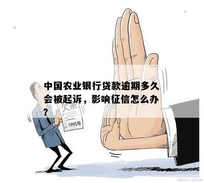 中国农业银行贷款逾期多久会被起诉，影响征信怎么办？