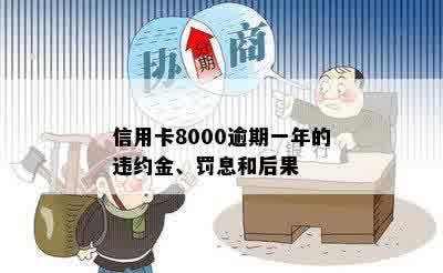 信用卡8000逾期一年的违约金、罚息和后果