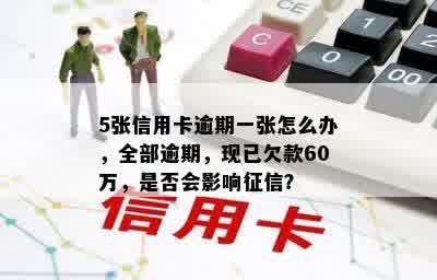 5张信用卡逾期一张怎么办，全部逾期，现已欠款60万，是否会影响征信？