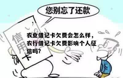 农业借记卡欠费会怎么样，农行借记卡欠费影响个人征信吗？