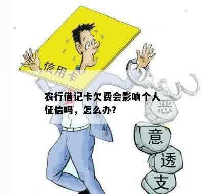 农行借记卡欠费会影响个人征信吗，怎么办？