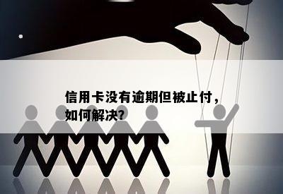 信用卡没有逾期但被止付，如何解决？