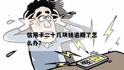 信用卡二十几块钱逾期了怎么办？