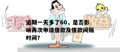 逾期一天多了60，是否影响再次申请借款及借款间隔时间？