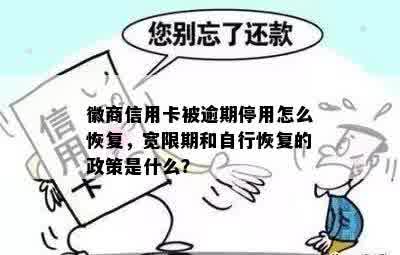 徽商信用卡被逾期停用怎么恢复，宽限期和自行恢复的政策是什么？