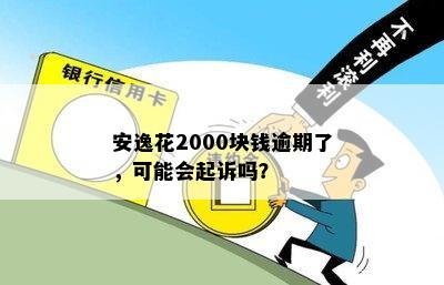 安逸花2000块钱逾期了，可能会起诉吗？