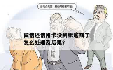 微信还信用卡没到账逾期了怎么处理及后果？