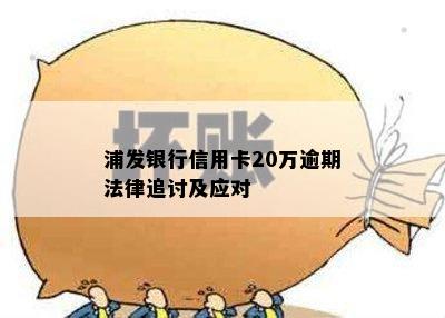 浦发银行信用卡20万逾期法律追讨及应对