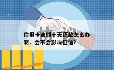 信用卡逾期十天还款怎么办啊，会不会影响征信？