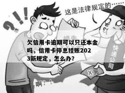 欠信用卡逾期可以只还本金吗，信用卡停息挂账2023新规定，怎么办？