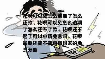 花呗可以免息么逾期了怎么还款，花呗可以免息么逾期了怎么还不了款，花呗还不起了可以申请免息吗，花呗逾期还能不能申请国家的免息分期