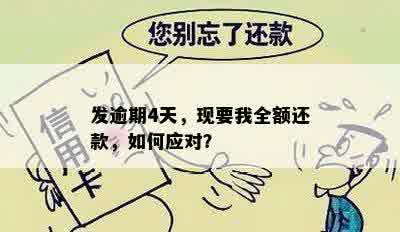 发逾期4天，现要我全额还款，如何应对？