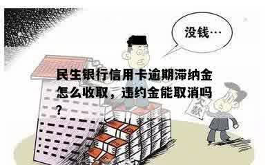 民生银行信用卡逾期滞纳金怎么收取，违约金能取消吗？