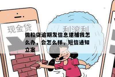 微粒贷逾期发信息逮捕我怎么办，会怎么样，短信通知立案