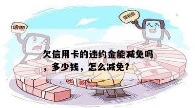 欠信用卡的违约金能减免吗，多少钱，怎么减免？