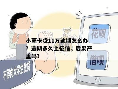 小赢卡贷11万逾期怎么办？逾期多久上征信，后果严重吗？