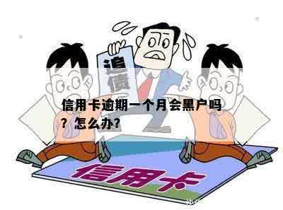 信用卡逾期一个月会黑户吗？怎么办？