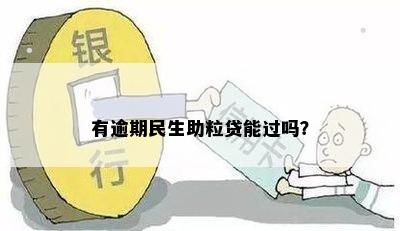 有逾期民生助粒贷能过吗？