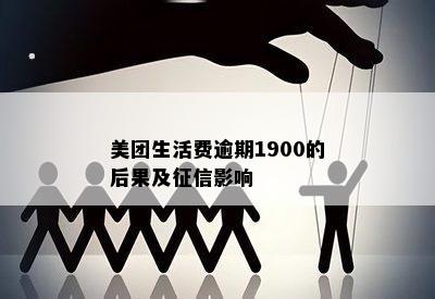 美团生活费逾期1900的后果及征信影响