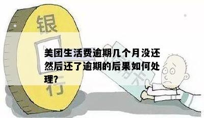 美团生活费逾期几个月没还然后还了逾期的后果如何处理？