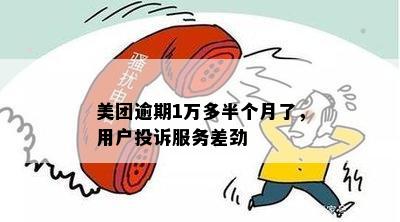 美团逾期1万多半个月了，用户投诉服务差劲