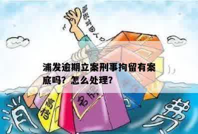 浦发逾期立案刑事拘留有案底吗？怎么处理？