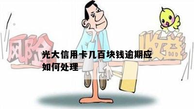 光大信用卡几百块钱逾期应如何处理