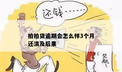 拍拍贷逾期会怎么样3个月还清及后果