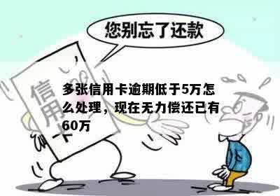 多张信用卡逾期低于5万怎么处理，现在无力偿还已有60万