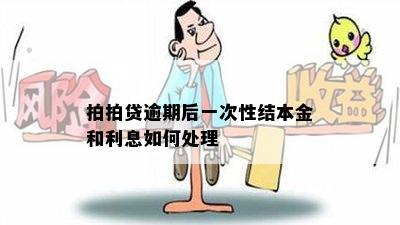 拍拍贷逾期后一次性结本金和利息如何处理