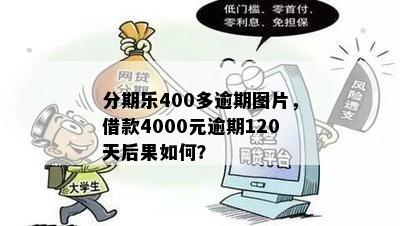 分期乐400多逾期图片，借款4000元逾期120天后果如何？