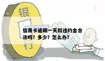 信用卡逾期一天扣违约金合法吗？多少？怎么办？