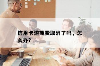 信用卡逾期费取消了吗，怎么办？