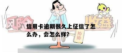 信用卡逾期很久上征信了怎么办，会怎么样？