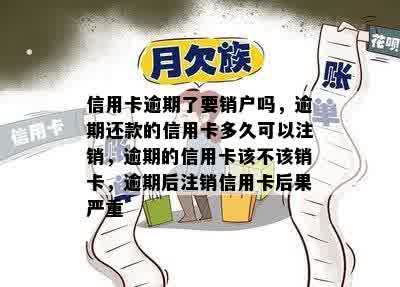 信用卡逾期了要销户吗，逾期还款的信用卡多久可以注销，逾期的信用卡该不该销卡，逾期后注销信用卡后果严重