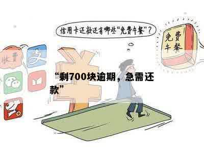 “剩700块逾期，急需还款”