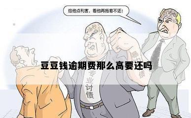 豆豆钱逾期费那么高要还吗