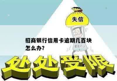 招商银行信用卡逾期几百块怎么办？